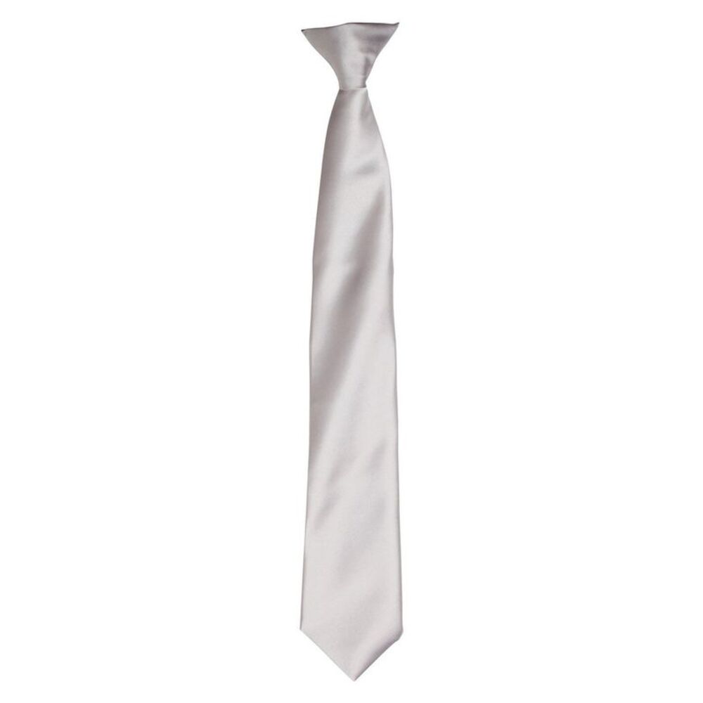 Premier Unisex Adult Satin Tie / Silver